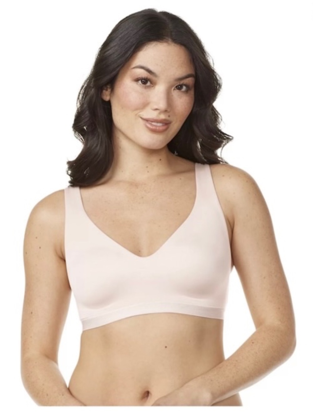 Warners Cloud 9 Super Soft Wireless Lightly Lined Comfort Bra RM1041A Pink Sz L